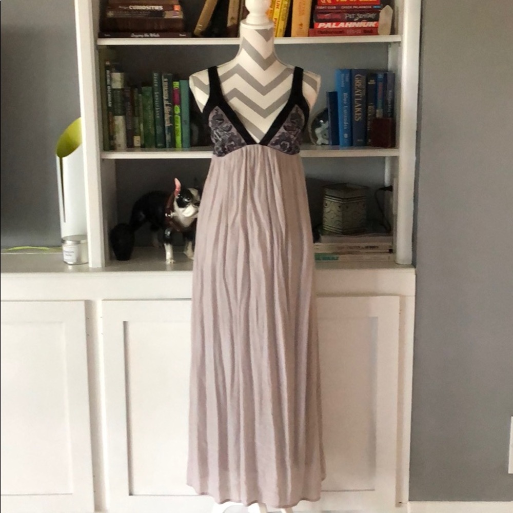 Embroidered Empire Waist Summer Dress